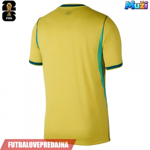 Lacne Muži Futbalové dres Brazília MS 2026 Krátky Rukáv - Domáci